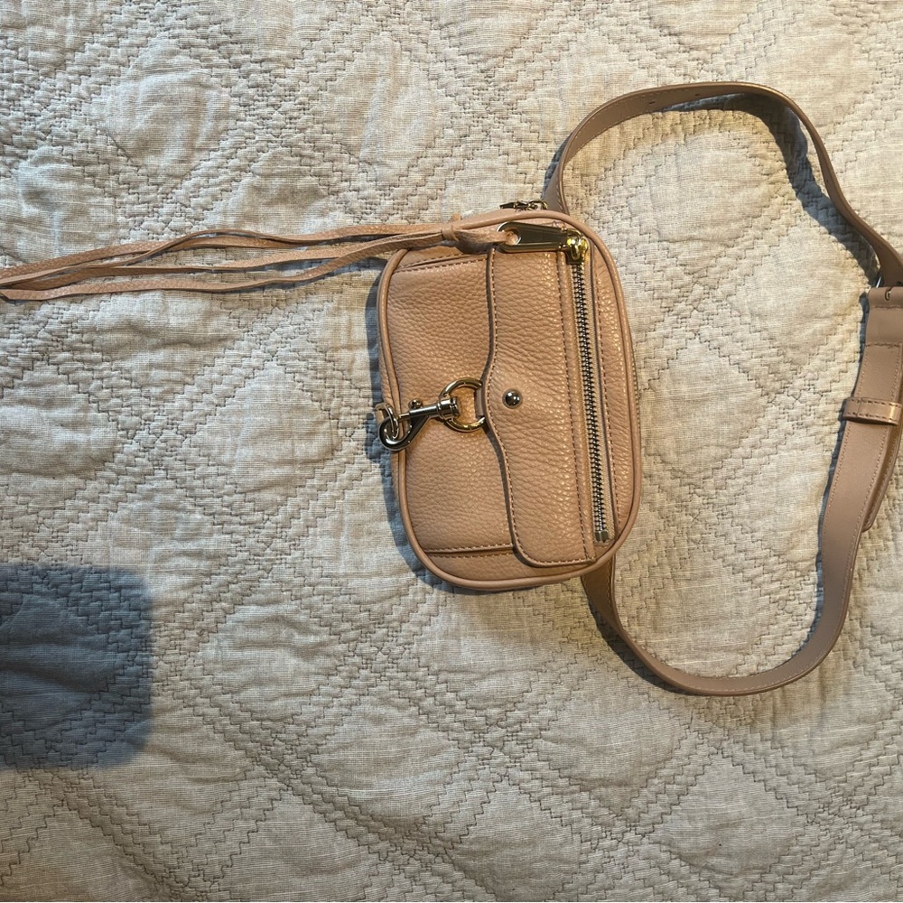 Rebecca Minkoff Beige Zip Pouch